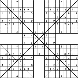Medium Diagonal Samurai