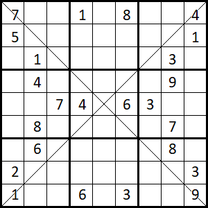 Medium Diagonal Sudoku